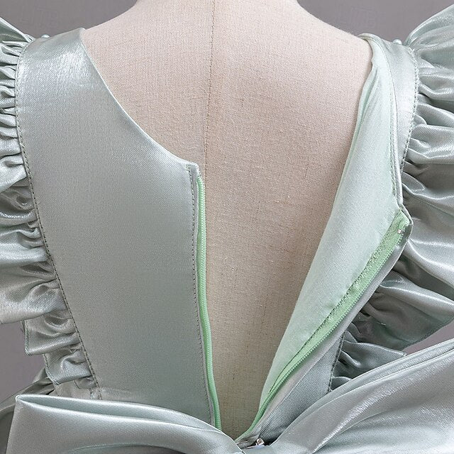 Toddler Party Girls' Floral Wedding Sleeveless Dress