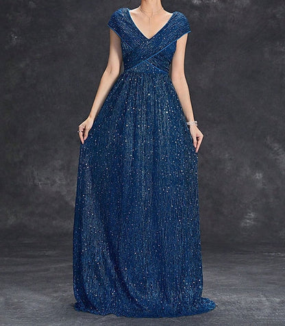 Elegant Neck the Party V Mother of Bride Dress Floor