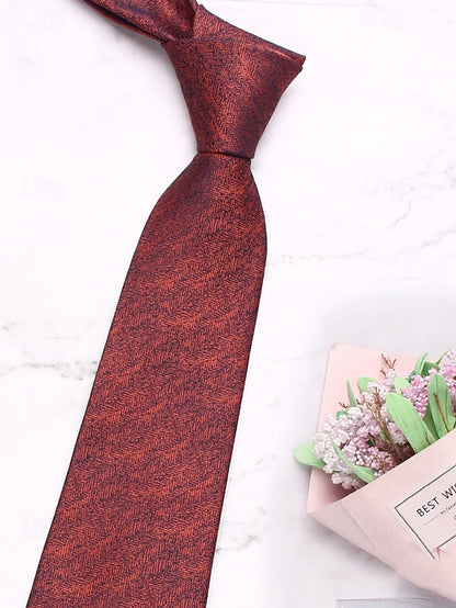 Herringbone – Polyester Tie Christmas Stylish Men's