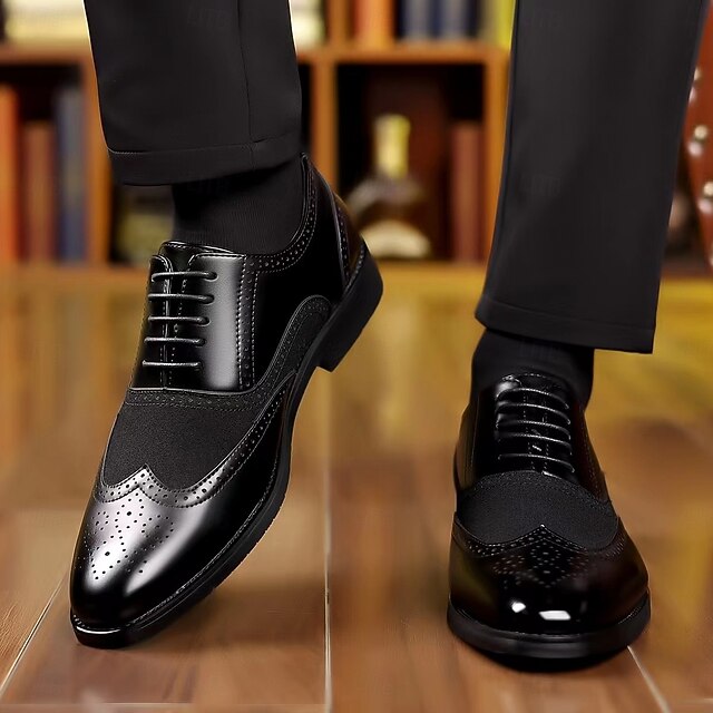 and Wingtip Two-Tone Oxford Shoes Green – Brown Men's in