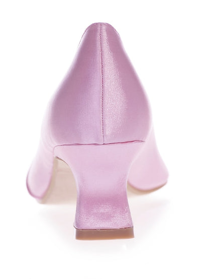 Satin Rhinestone Kitten Blue Women's with Bow Royal Heels