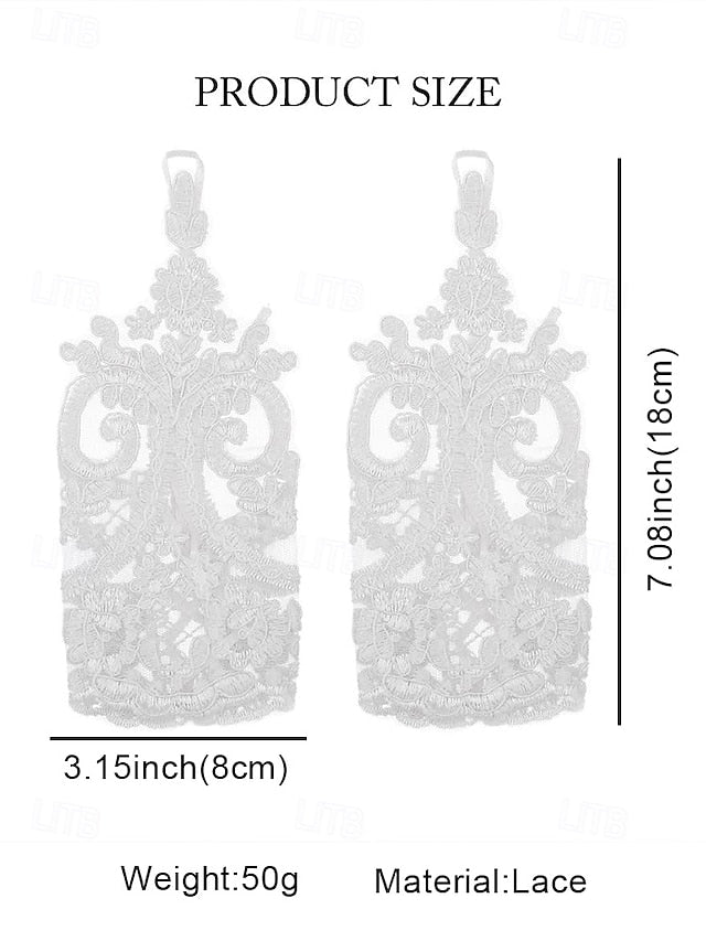 Fingerless White Elegant Bridal Gloves Vintage Lace – Wedding