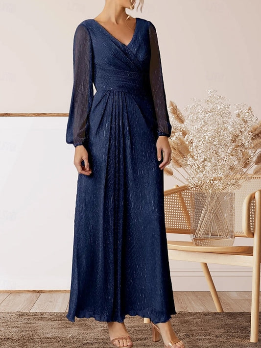 Mother Neck V the Guest A-Line Wedding Bride Dress of Elegant