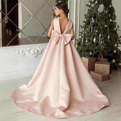 Dress Communion Girl Party Flower First Girls'