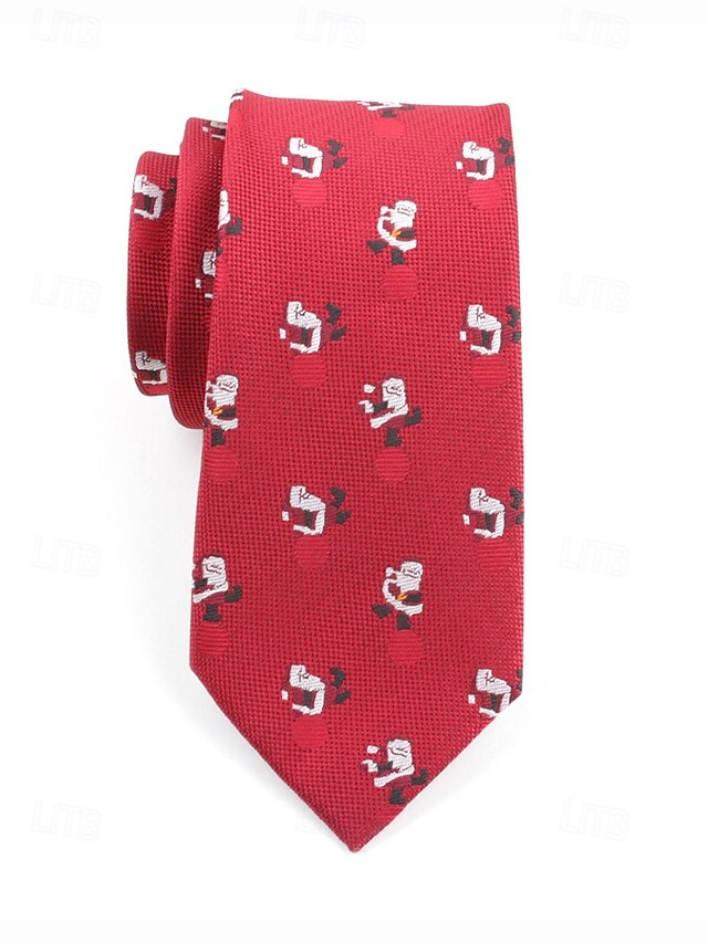 Christmas Men's with Santa Necktie