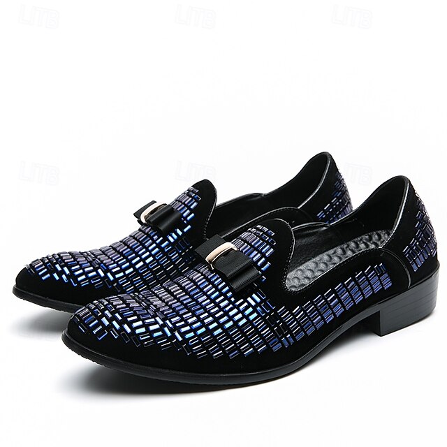 Men's Silver Prom Woven Strap Loafers and Elegant Monk –