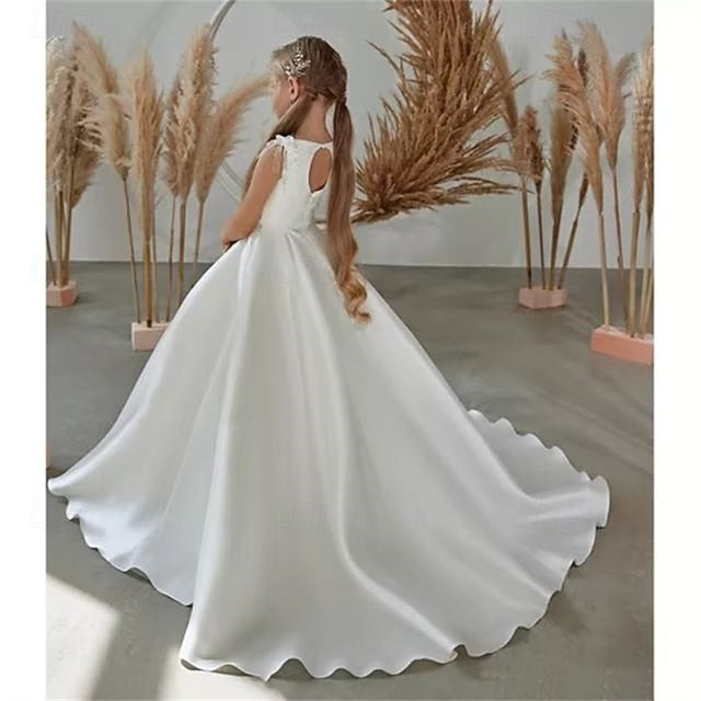 Flower Dress Communion First Girl Party Girls'