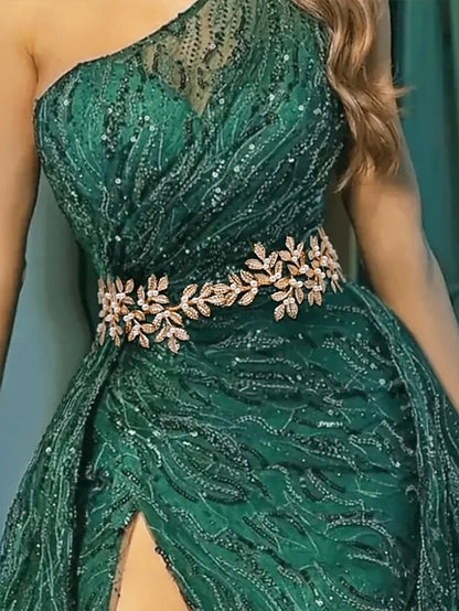 Belt Pearl Leaf Gold – Accents Elegant with Bridal