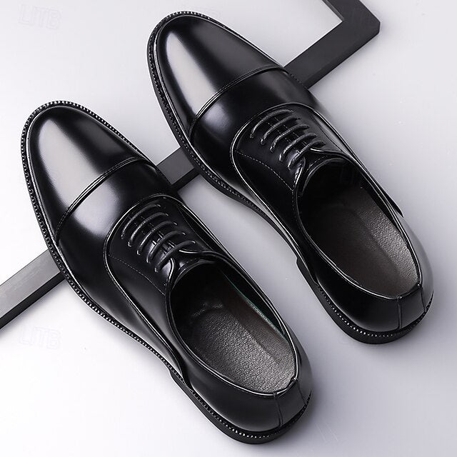 Cap-Toe Dress – Shoes Design Oxford Brown Classic Men's