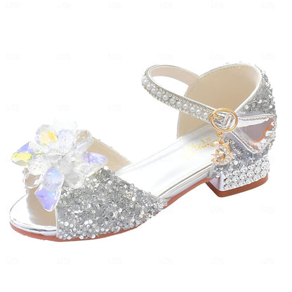 Shoes �?Crystal Girls' Rhinestone Glittery Flower