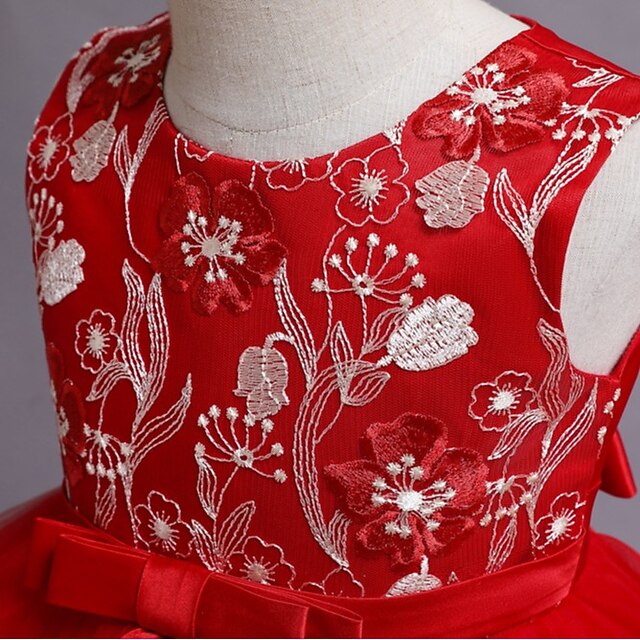 Dress Girl Sleeveless Sequin Kids Flower Girls'