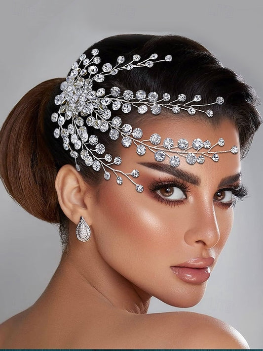 and – Hair Rhinestone Accessory Crystal Bridal Flower Elegant