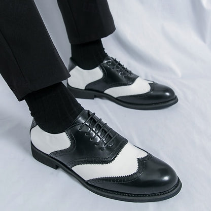 White Men's in Wingtip Oxford Shoes and Two-Tone Brogue