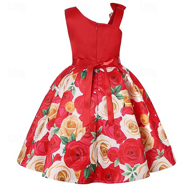 Sleeveless Summer Dress Girls' Easter 3D Party Flower
