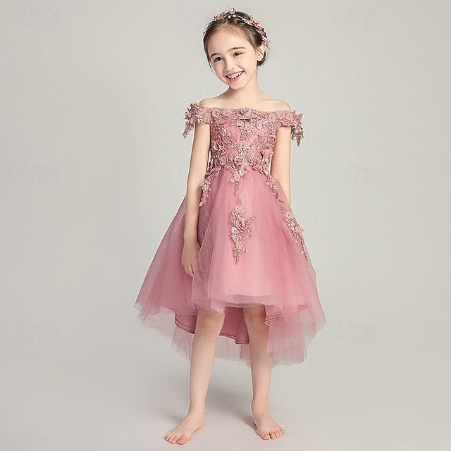 Dress Flower Toddler Party Sequin Girl Girls'
