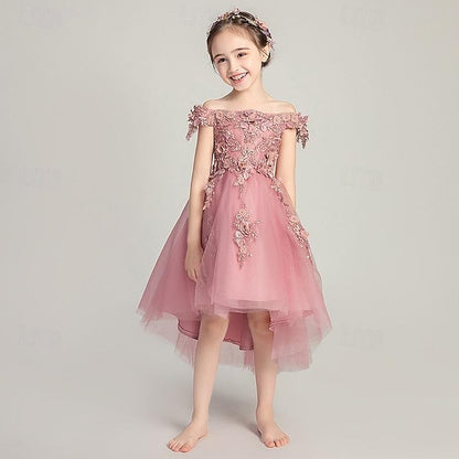 Dress Flower Toddler Party Sequin Girl Girls'