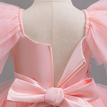 Dress Wedding Party Kids Sleeveless Girls' Special Sequin