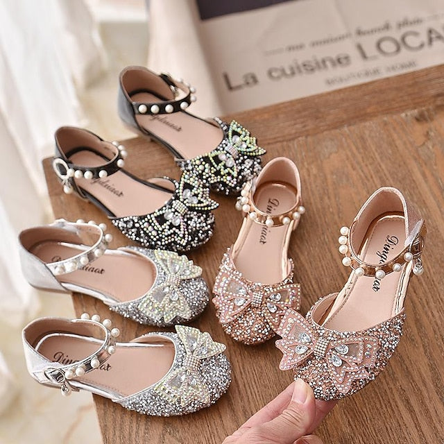 Dress Heel Glitters Glitter PU Daily Girls' Shoes Heels