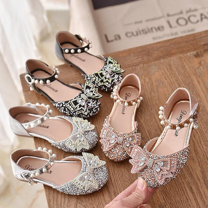 Dress Heel Glitters Glitter PU Daily Girls' Shoes Heels