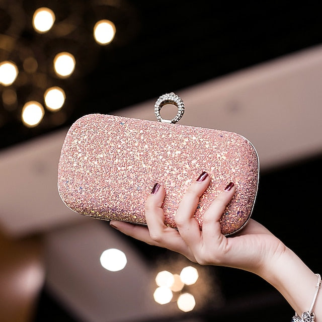 PU Wristlet Clutch Evening Leather Bag Women's Bags