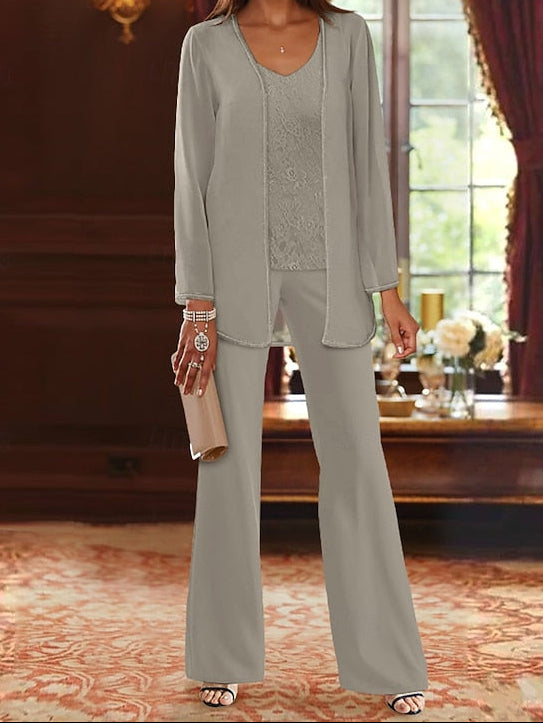 of Bride Pantsuit Piece Formal Beach 3 Mother Wedding the