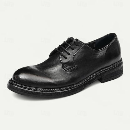 Goodyear Men's Clean with Derby Shoes Welt Leather and Tan