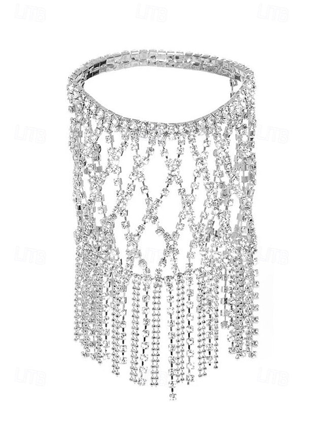 Chain Hand – Women's Crystal Rhinestone Luxury Bracelet