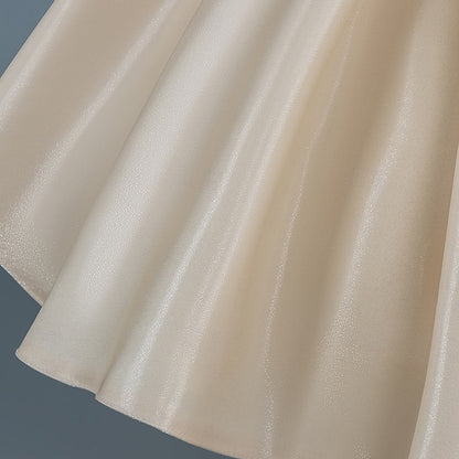 Wedding Short Sleeve Sequin Girls' Dress Toddler Party