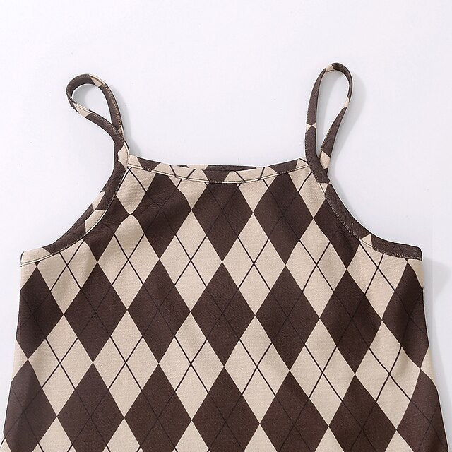 Pieces Kids 2 Set Girls' Dress Block Color Long Suits