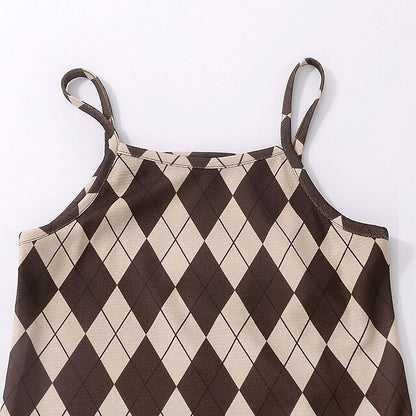 Pieces Kids 2 Set Girls' Dress Block Color Long Suits