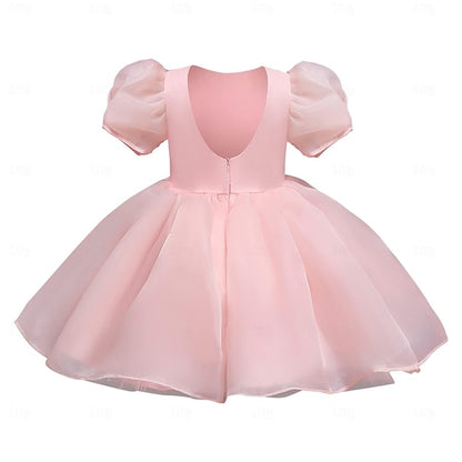 Dress Flower Party Color Girl Girls' Kids Solid