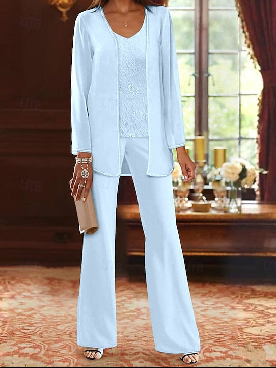 of Bride Pantsuit Piece Formal Beach 3 Mother Wedding the