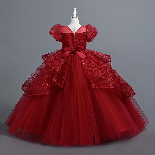 Girls' Performance Wedding Party Dress Flower Girl