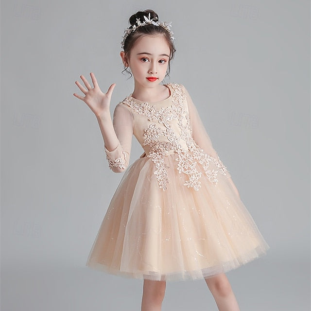 Dress Princess Kid's Flower Girl Girls'