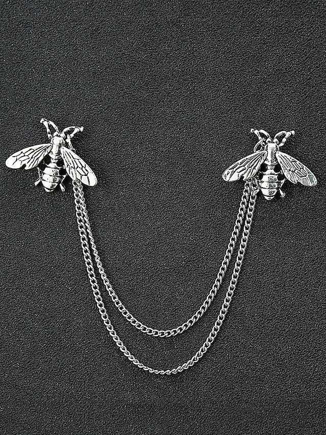 Collar Christmas Alloy – Pins Reindeer Elegant Men's