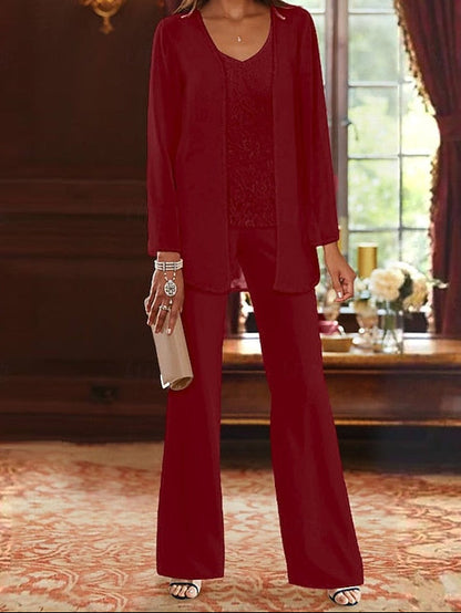 of Bride Pantsuit Piece Formal Beach 3 Mother Wedding the