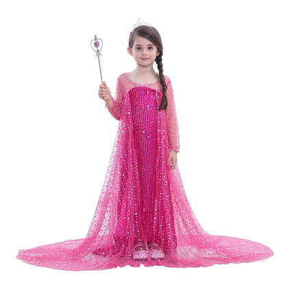 Elsa Girl Dress Princess Flower Girls' Movie Frozen