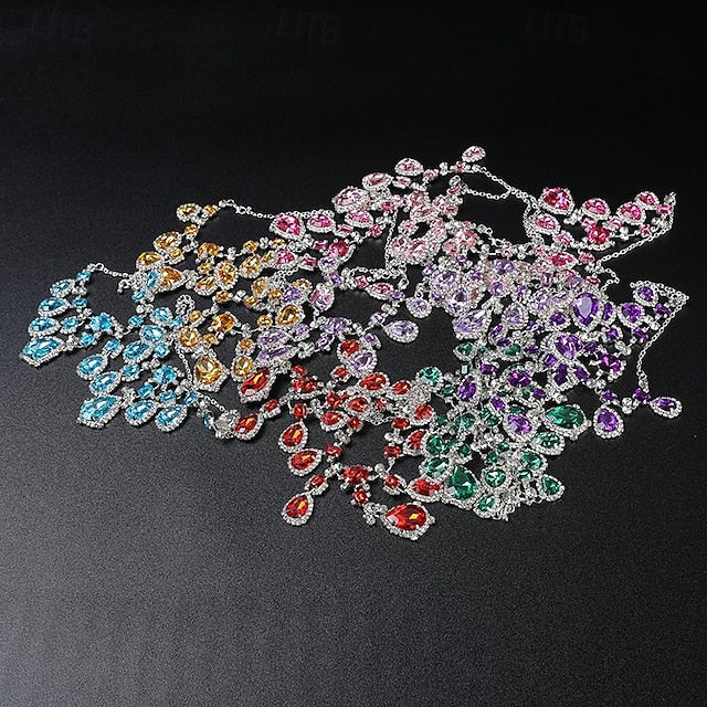 Heels Stiletto Rhinestone Matching Ankle Green Women's with