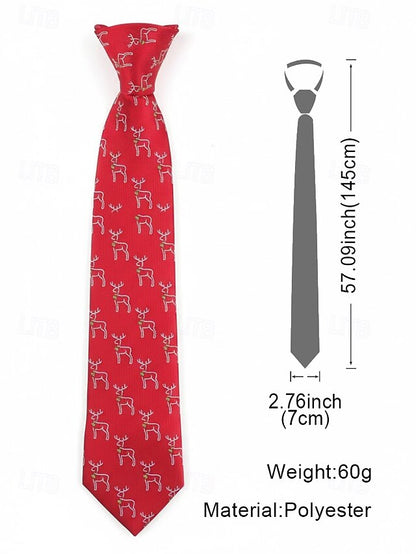 Christmas Men's with Santa Necktie