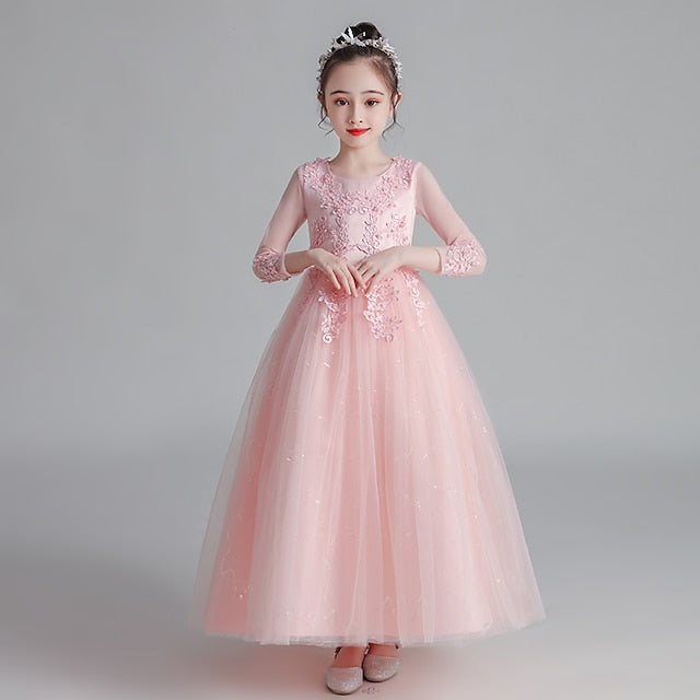 Flower Dress Princess Girl First Girls'