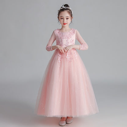 Flower Dress Princess Girl First Girls'
