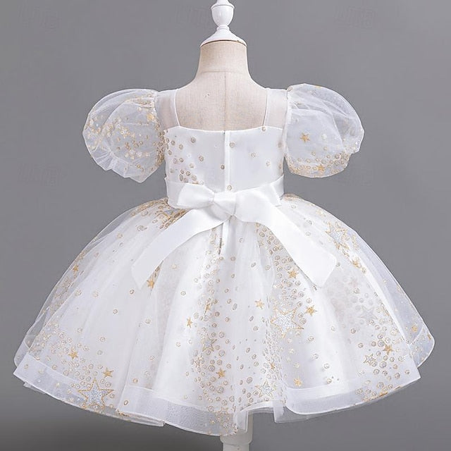 Dress Flower Girl Floral Girls' Sequin Party Kids