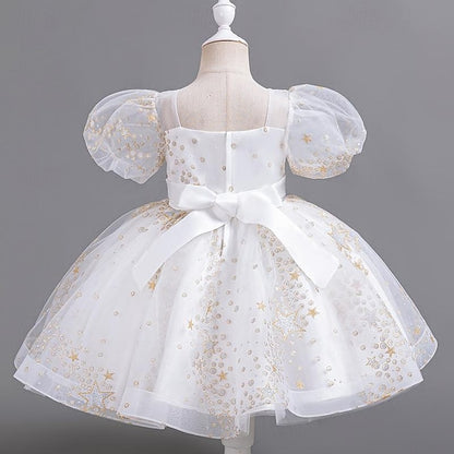 Dress Flower Girl Floral Girls' Sequin Party Kids