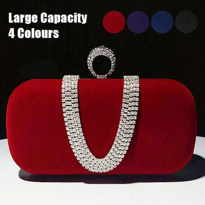 Bags Evening Bag Velvet Clutch Women's Wristlet