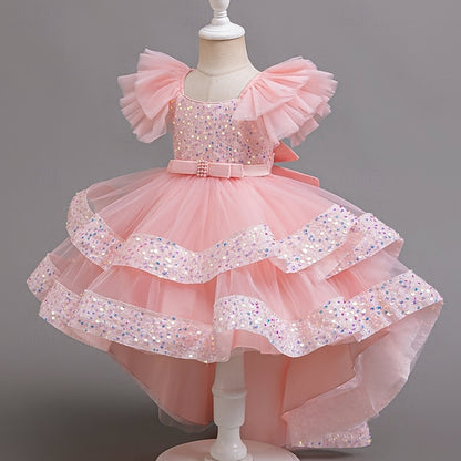 Special Sleeveless Sequin Party Dress Girls' Kids Wedding