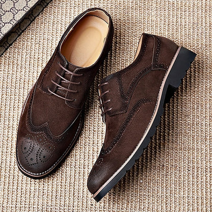 Derby Shoes Vintage – Brown Lace-Up Men's Brogue