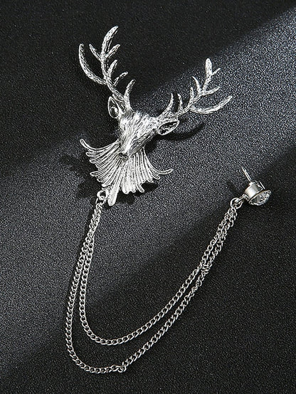 with Deer Brooch Christmas Lapel Men's Pin