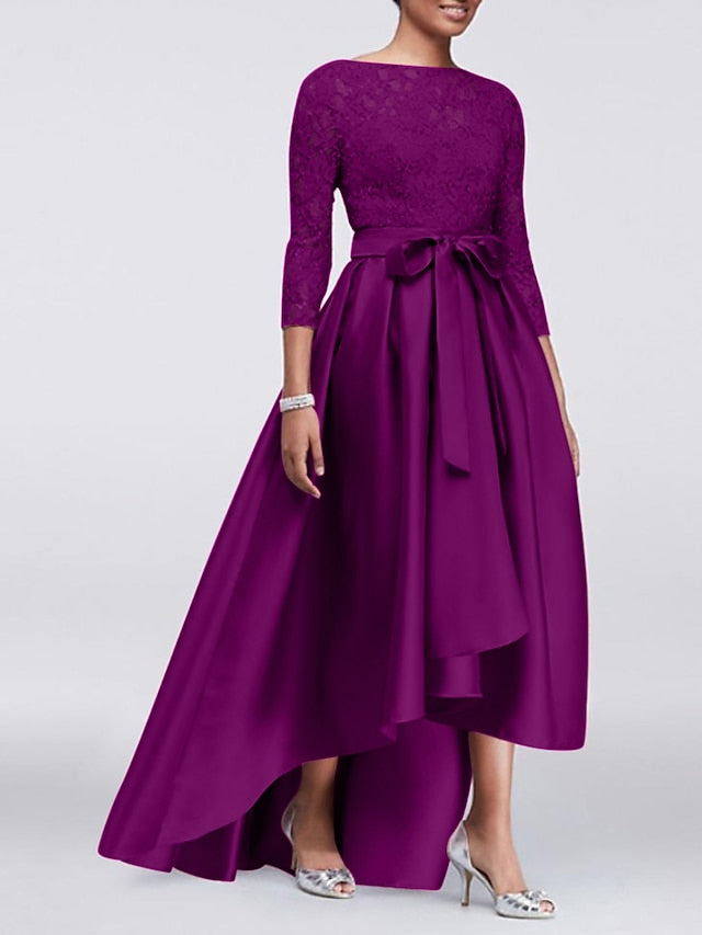 Guest the Wedding Mother Elegant Bride Dress of A-Line Size Plus