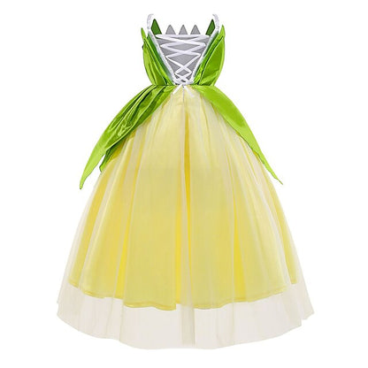 Theme Fairytale Dress Tinker Bell Girl Flower Tiana Princess