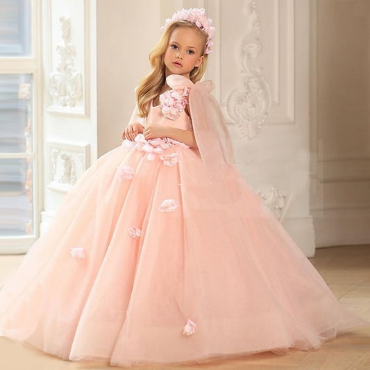 Sequin Dress Summer Spring Sleeveless 3D Wedding Girls'
